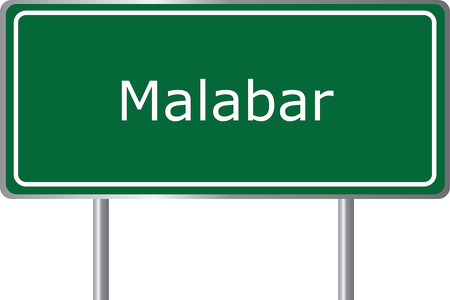Green Sign That Says Malabar